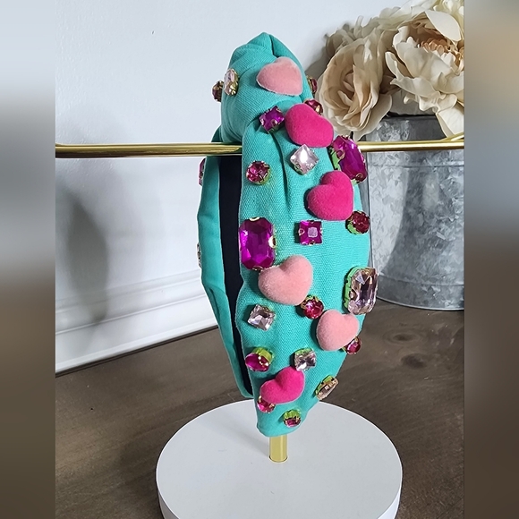 Embellished Turquoise Headband - Picture 3 of 3
